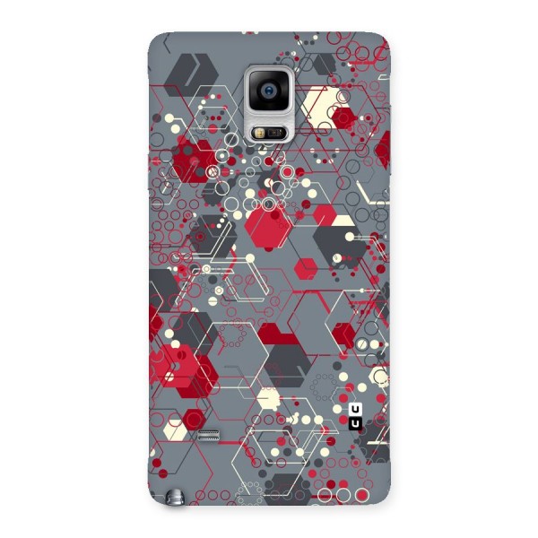 Hexagons Pattern Back Case for Galaxy Note 4
