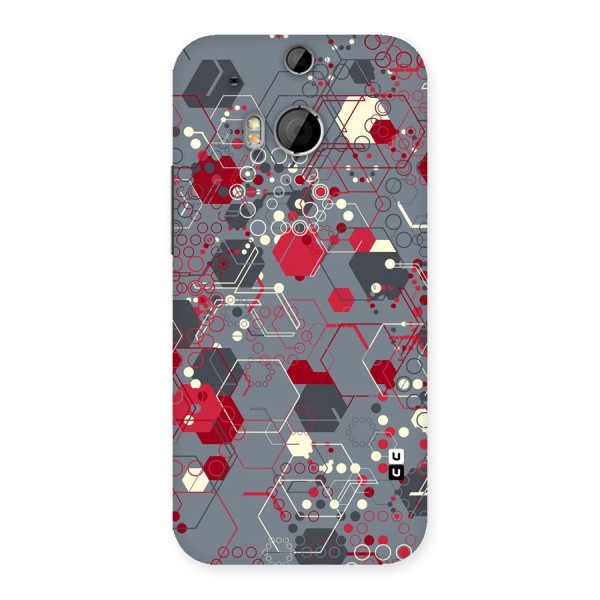 Hexagons Pattern Back Case for HTC One M8