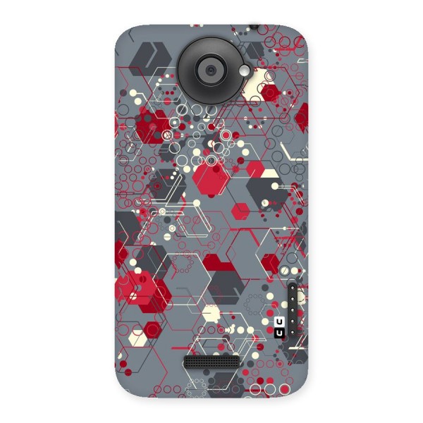 Hexagons Pattern Back Case for HTC One X