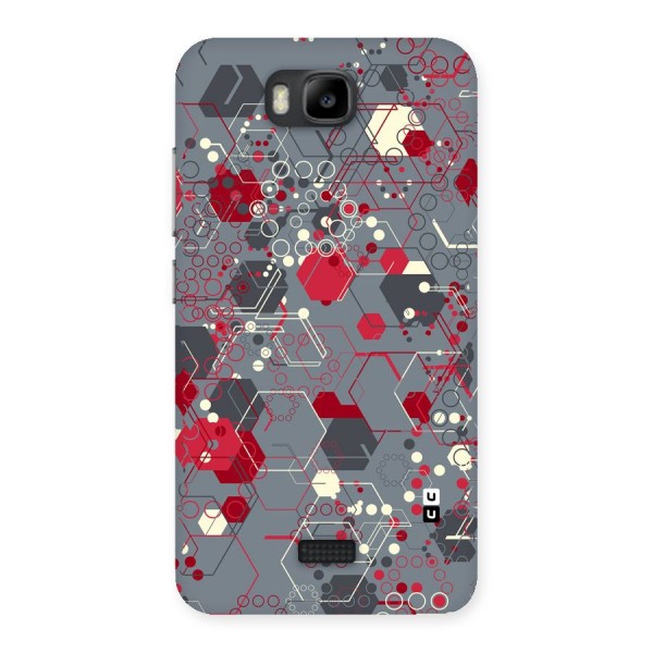 Hexagons Pattern Back Case for Honor Bee