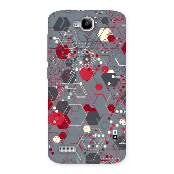 Hexagons Pattern Back Case for Honor Holly