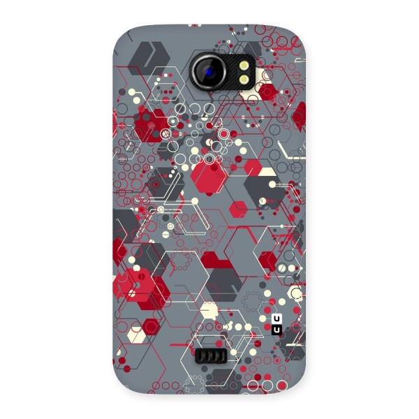 Hexagons Pattern Back Case for Micromax Canvas 2 A110