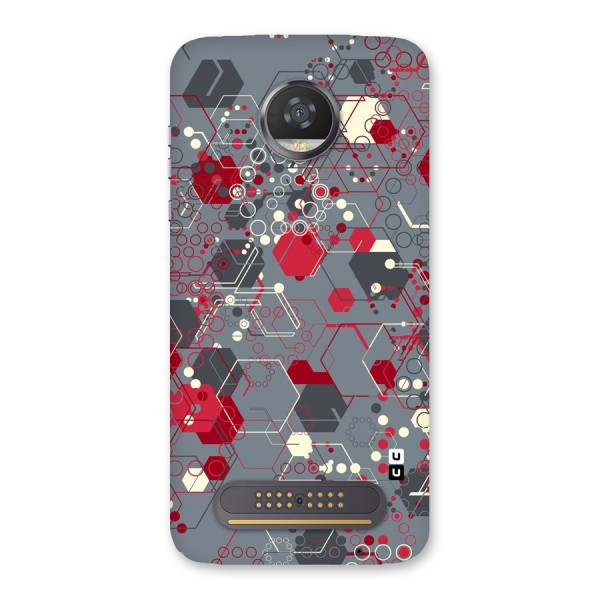 Hexagons Pattern Back Case for Moto Z2 Play