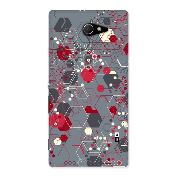 Hexagons Pattern Back Case for Sony Xperia M2
