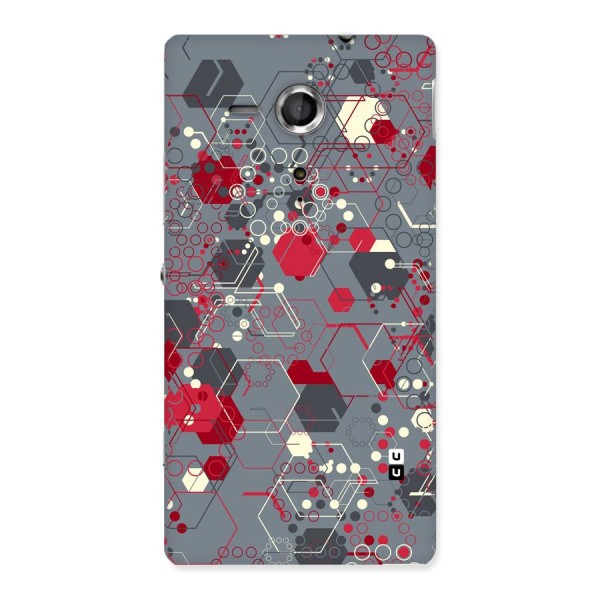 Hexagons Pattern Back Case for Sony Xperia SP