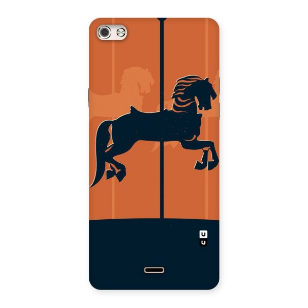 Horse Back Case for Micromax Canvas Silver 5