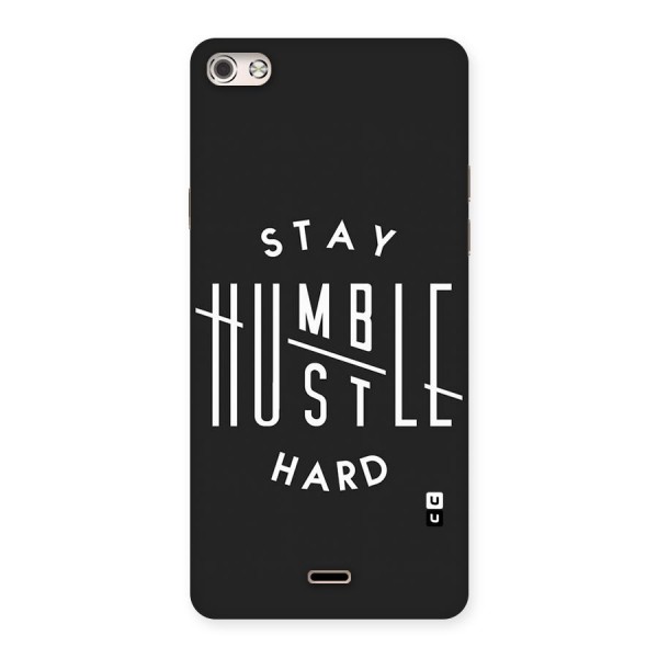 Hustle Hard Back Case for Micromax Canvas Silver 5