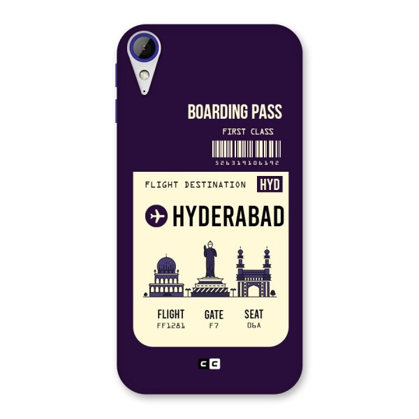 Hyderabad Boarding Pass Back Case for Desire 830