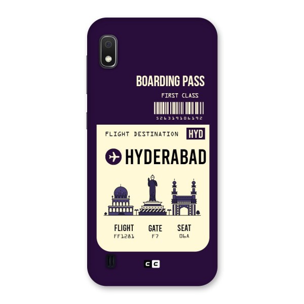 Hyderabad Boarding Pass Back Case for Galaxy A10