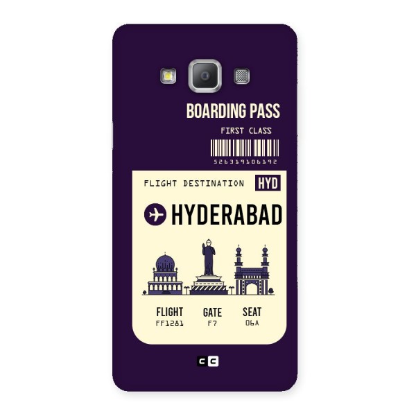 Hyderabad Boarding Pass Back Case for Galaxy A7