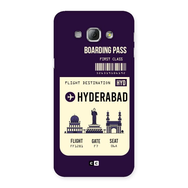 Hyderabad Boarding Pass Back Case for Galaxy A8