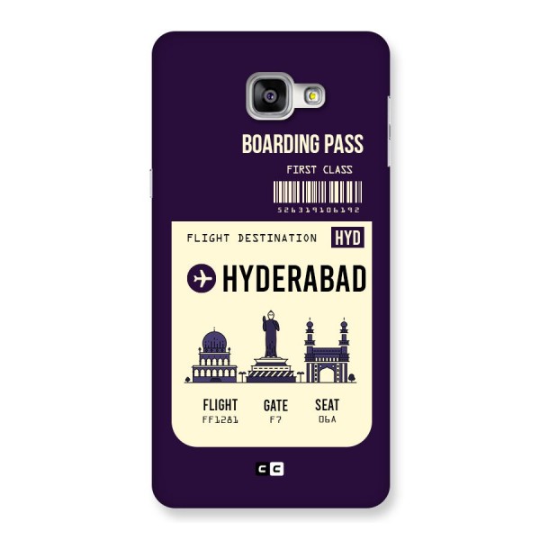Hyderabad Boarding Pass Back Case for Galaxy A9