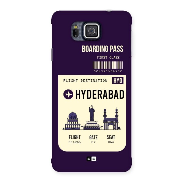 Hyderabad Boarding Pass Back Case for Galaxy Alpha