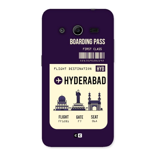 Hyderabad Boarding Pass Back Case for Galaxy Core 2