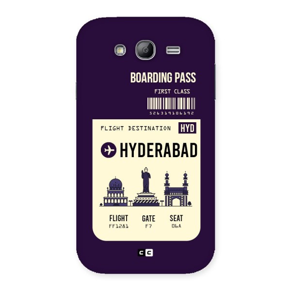 Hyderabad Boarding Pass Back Case for Galaxy Grand