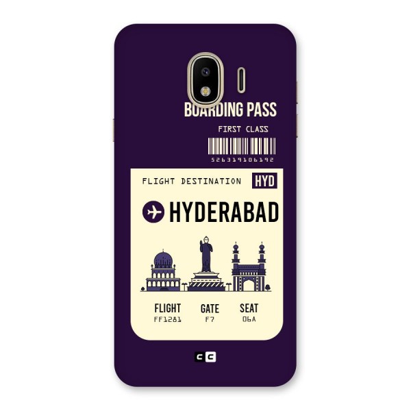 Hyderabad Boarding Pass Back Case for Galaxy J4