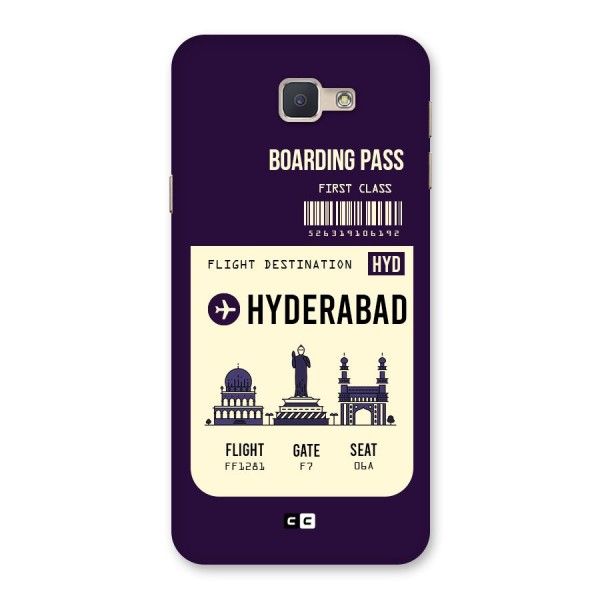 Hyderabad Boarding Pass Back Case for Galaxy J5 Prime