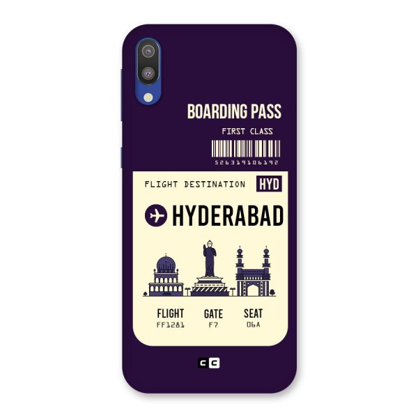 Hyderabad Boarding Pass Back Case for Galaxy M10