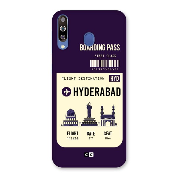 Hyderabad Boarding Pass Back Case for Galaxy M30