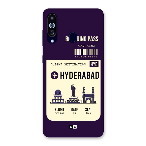 Hyderabad Boarding Pass Back Case for Galaxy M40