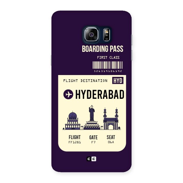 Hyderabad Boarding Pass Back Case for Galaxy Note 5