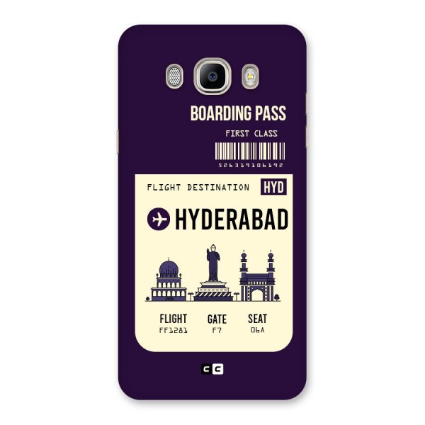 Hyderabad Boarding Pass Back Case for Galaxy On8