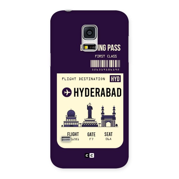 Hyderabad Boarding Pass Back Case for Galaxy S5 Mini