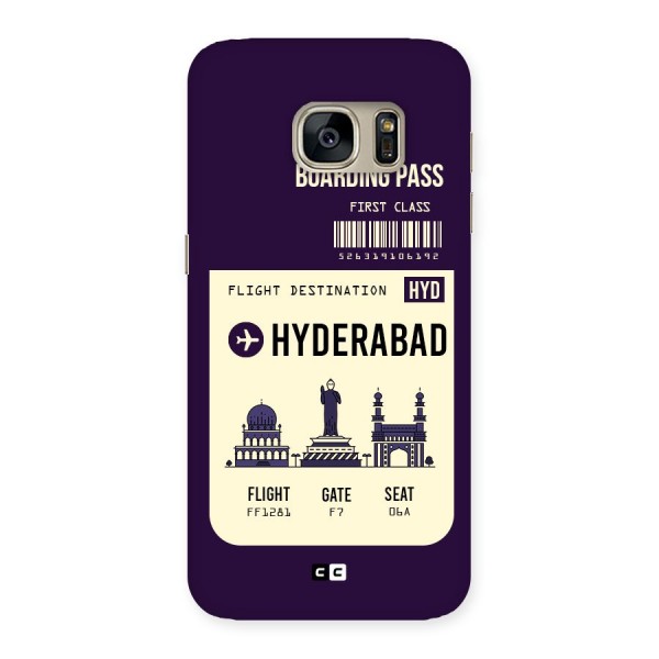 Hyderabad Boarding Pass Back Case for Galaxy S7