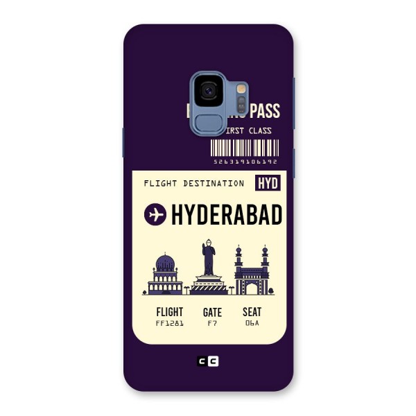 Hyderabad Boarding Pass Back Case for Galaxy S9