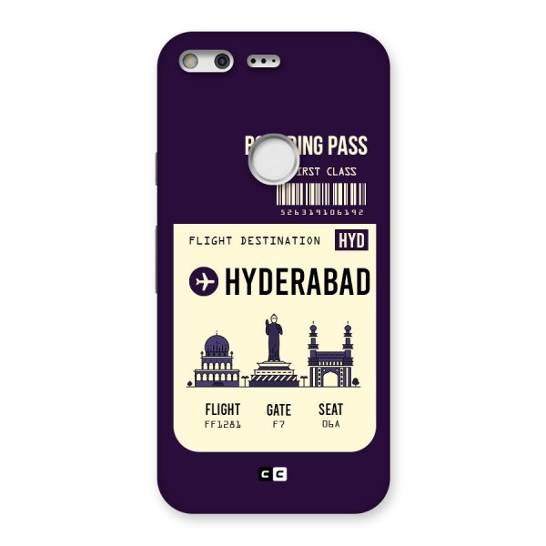 Hyderabad Boarding Pass Back Case for Google Pixel