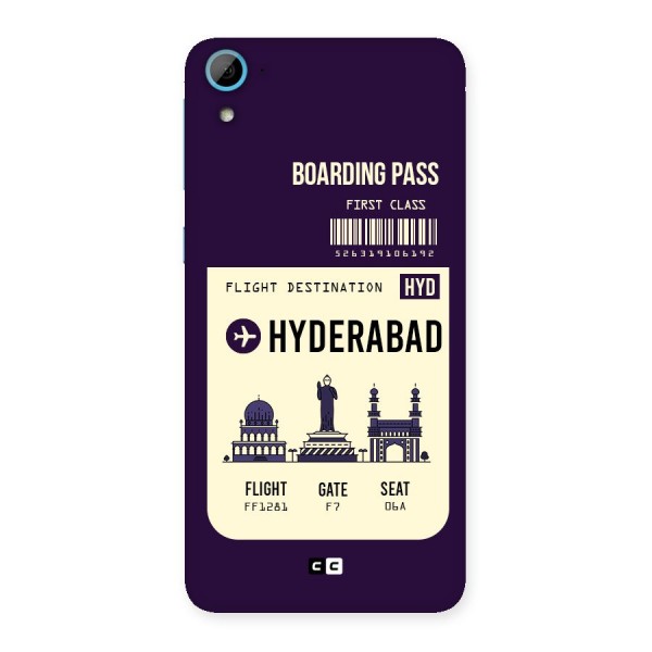 Hyderabad Boarding Pass Back Case for HTC Desire 826