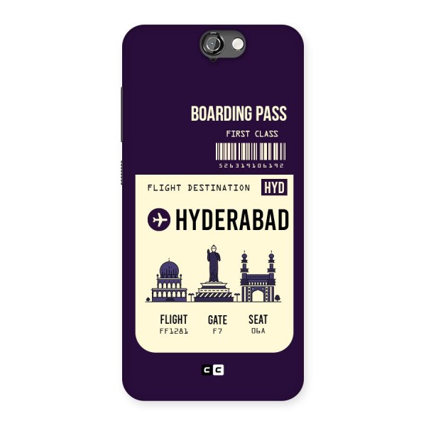 Hyderabad Boarding Pass Back Case for HTC One A9