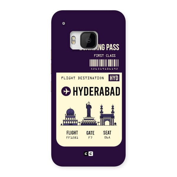 Hyderabad Boarding Pass Back Case for HTC One M9