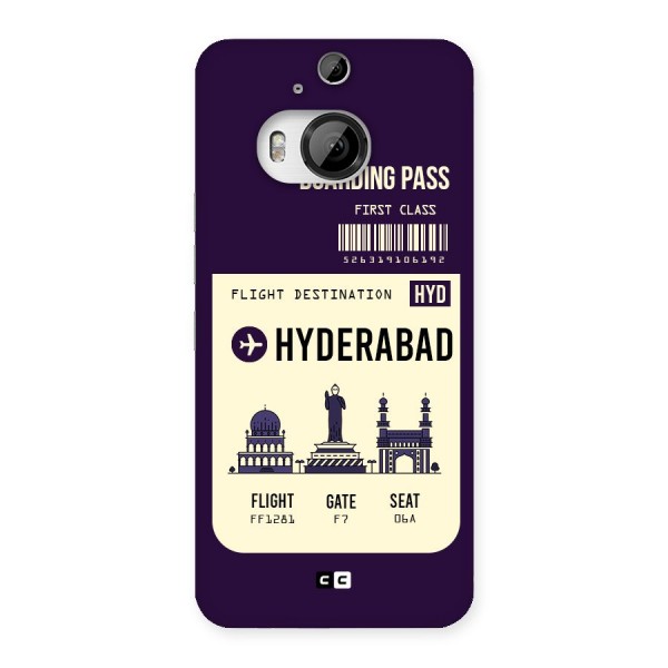 Hyderabad Boarding Pass Back Case for HTC One M9 Plus