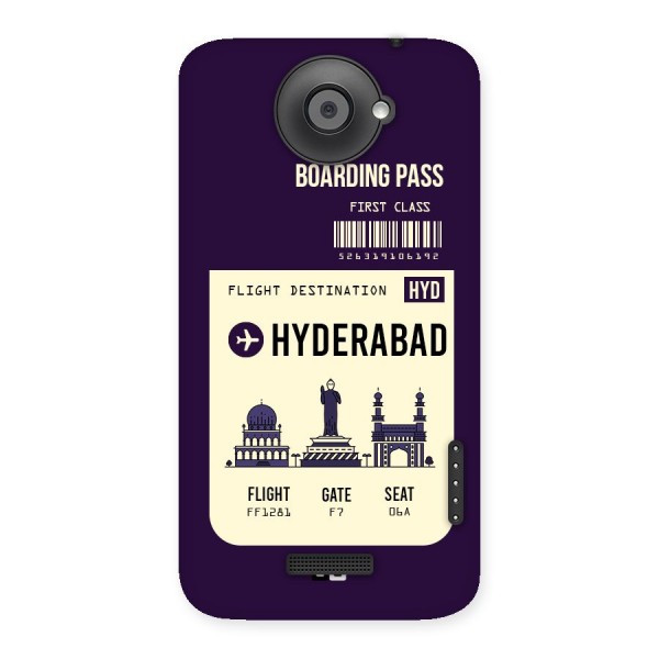 Hyderabad Boarding Pass Back Case for HTC One X