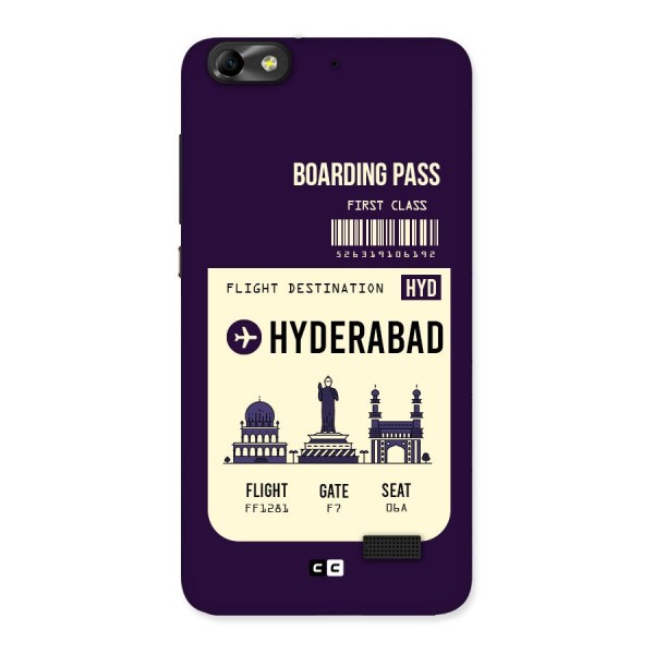 Hyderabad Boarding Pass Back Case for Honor 4C