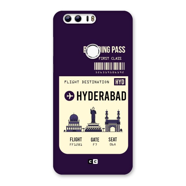 Hyderabad Boarding Pass Back Case for Honor 8
