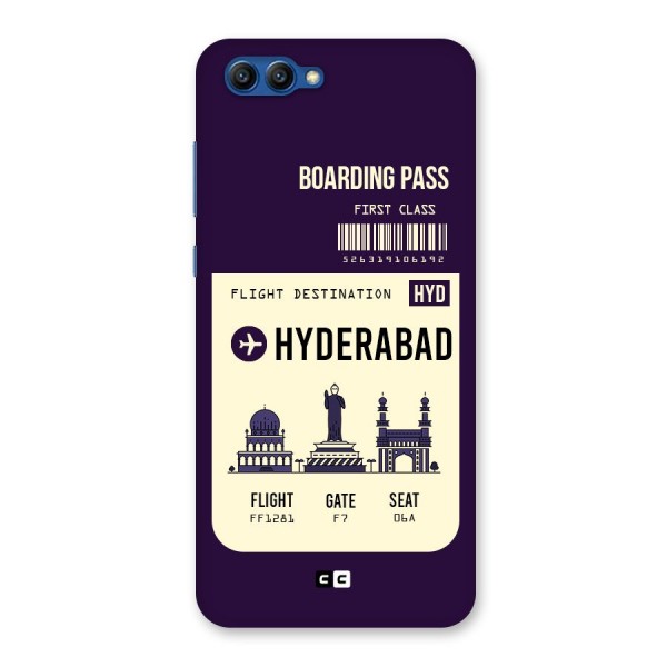 Hyderabad Boarding Pass Back Case for Honor View 10