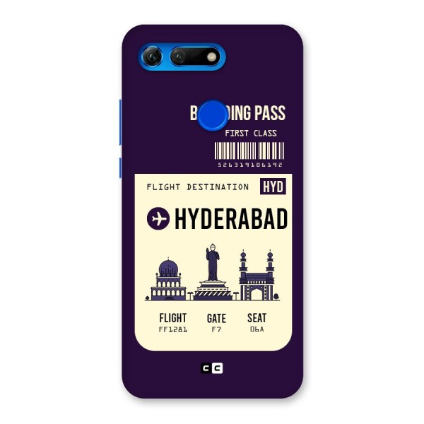 Hyderabad Boarding Pass Back Case for Honor View 20