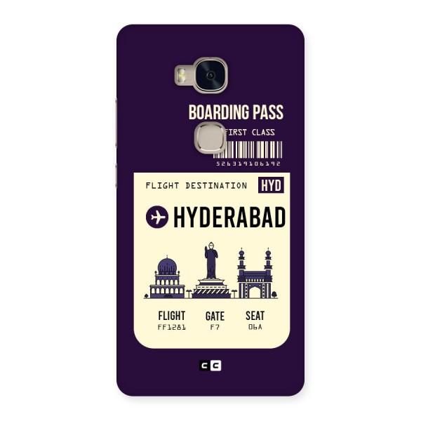 Hyderabad Boarding Pass Back Case for Huawei Honor 5X