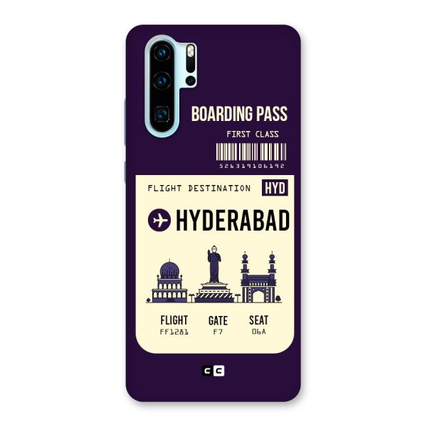 Hyderabad Boarding Pass Back Case for Huawei P30 Pro