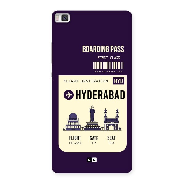 Hyderabad Boarding Pass Back Case for Huawei P8