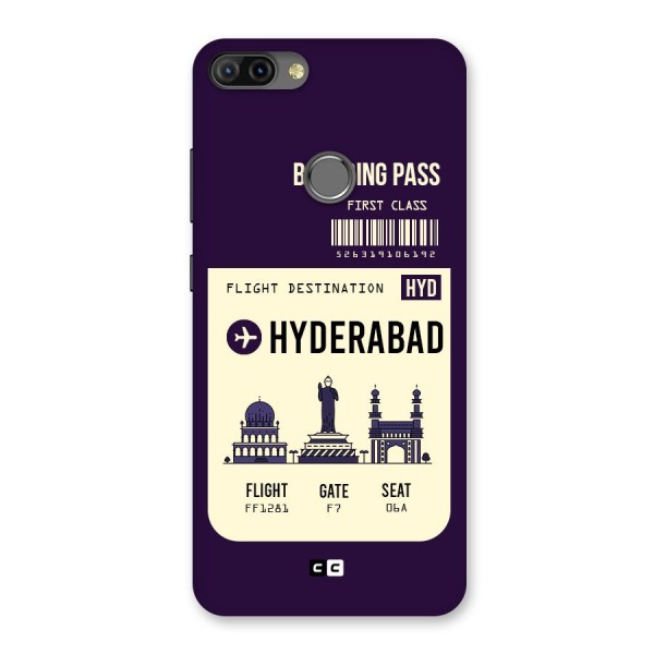 Hyderabad Boarding Pass Back Case for Infinix Hot 6 Pro