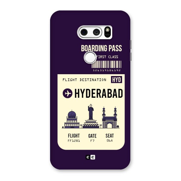 Hyderabad Boarding Pass Back Case for LG V30