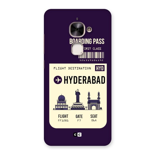 Hyderabad Boarding Pass Back Case for Le 2