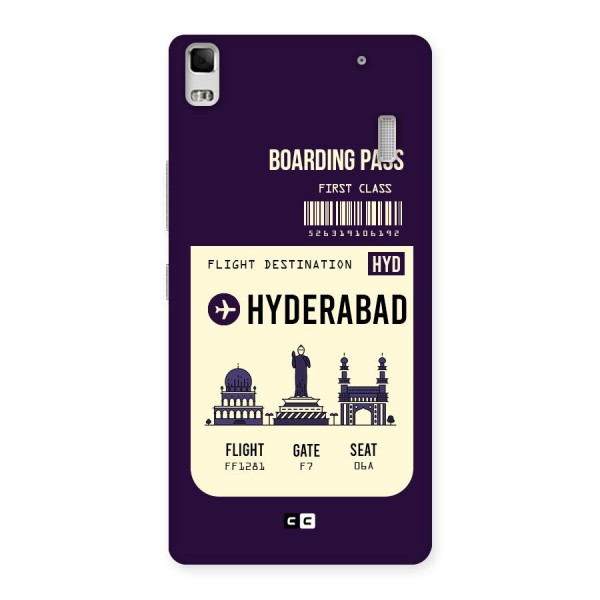 Hyderabad Boarding Pass Back Case for Lenovo A7000