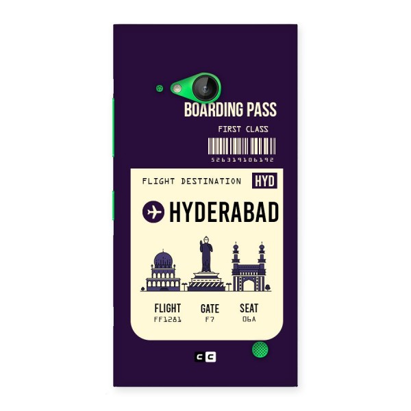Hyderabad Boarding Pass Back Case for Lumia 730