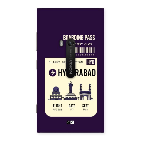 Hyderabad Boarding Pass Back Case for Lumia 920