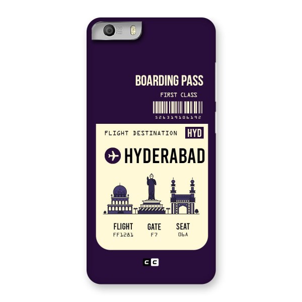 Hyderabad Boarding Pass Back Case for Micromax Canvas Knight 2