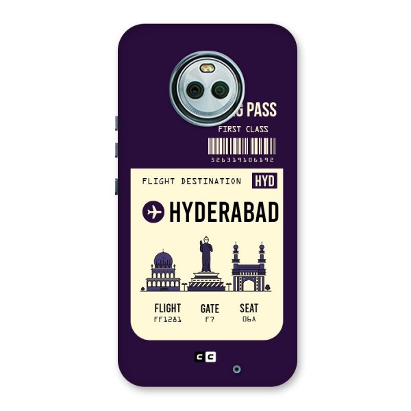 Hyderabad Boarding Pass Back Case for Moto X4